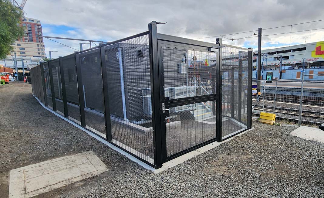 Fencing Around Power Plant