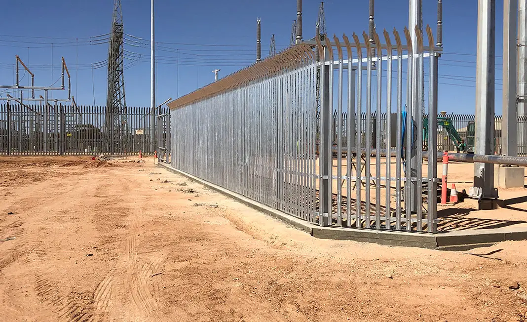 Fencing Around Power Plant